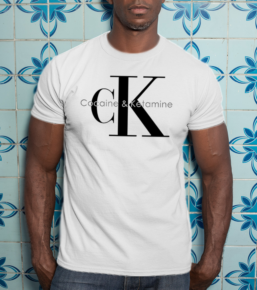 Cocaine & Ketamine CK Bold Black T-Shirt