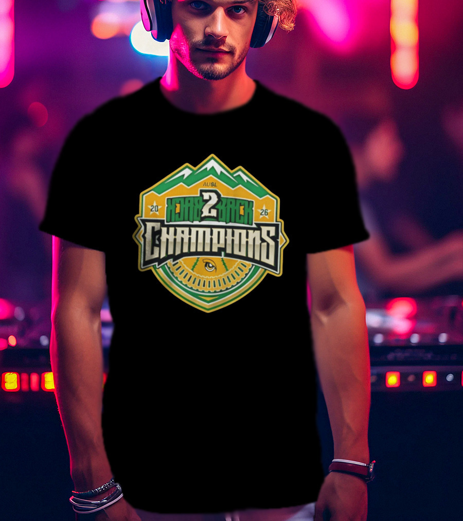 Utah Talons 2026 AUSBL Back 2 Back Champions T-Shirt