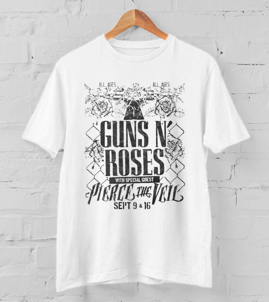 Guns N Roses 2026 Texas Tour Arlington San Antonio September 9 And 16 Event T-Shirt