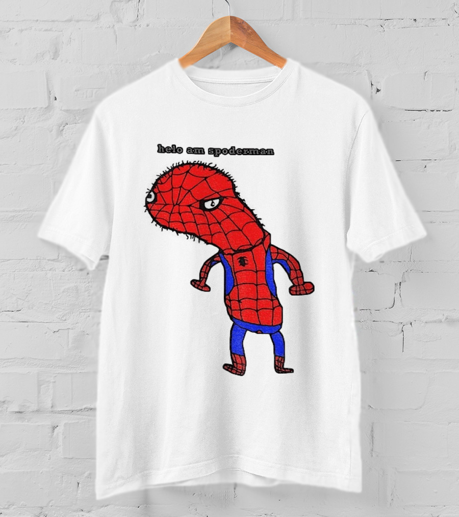 Helo Am Spoderman Spiderman Marvel Superhero Meme 2026 Comic Book T-Shirt