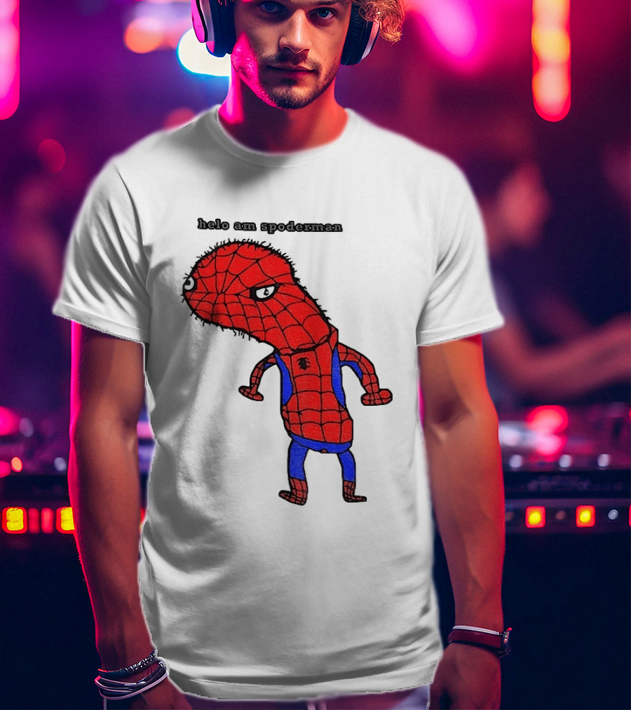 Helo Am Spoderman Spiderman Marvel Superhero Meme 2026 Comic Book T-Shirt