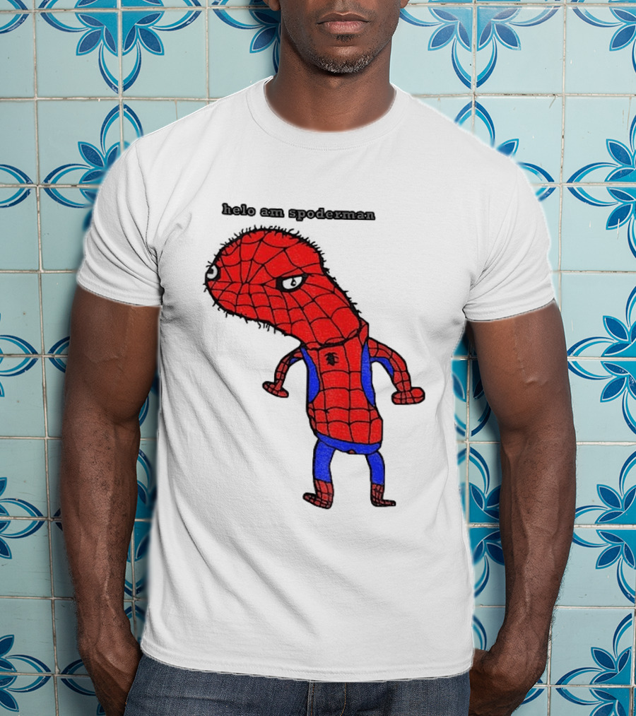 Helo Am Spoderman Spiderman Marvel Superhero Meme 2026 Comic Book T-Shirt