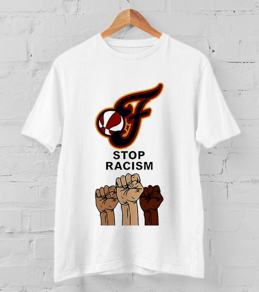 Indiana Fever Stop Racism 2026 Raised Fists T-Shirt