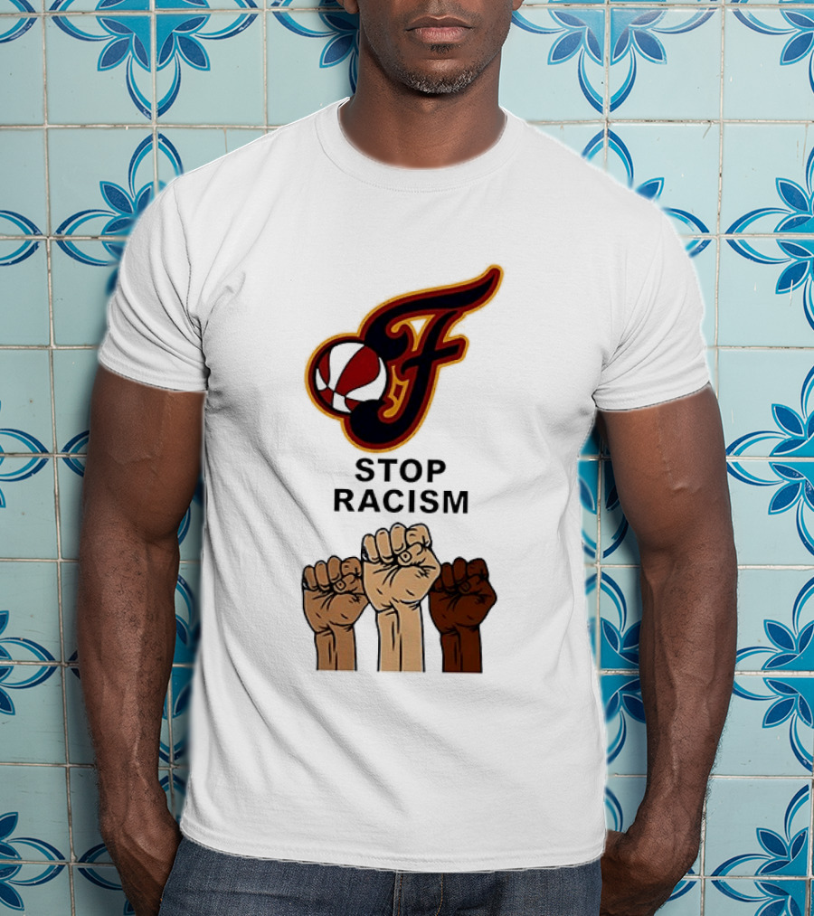 Indiana Fever Stop Racism 2026 Raised Fists T-Shirt
