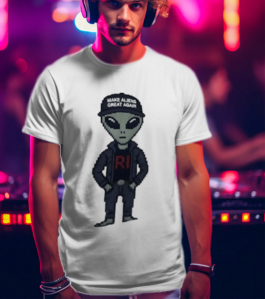 Make Aliens Great Again RI Pixel T-Shirt