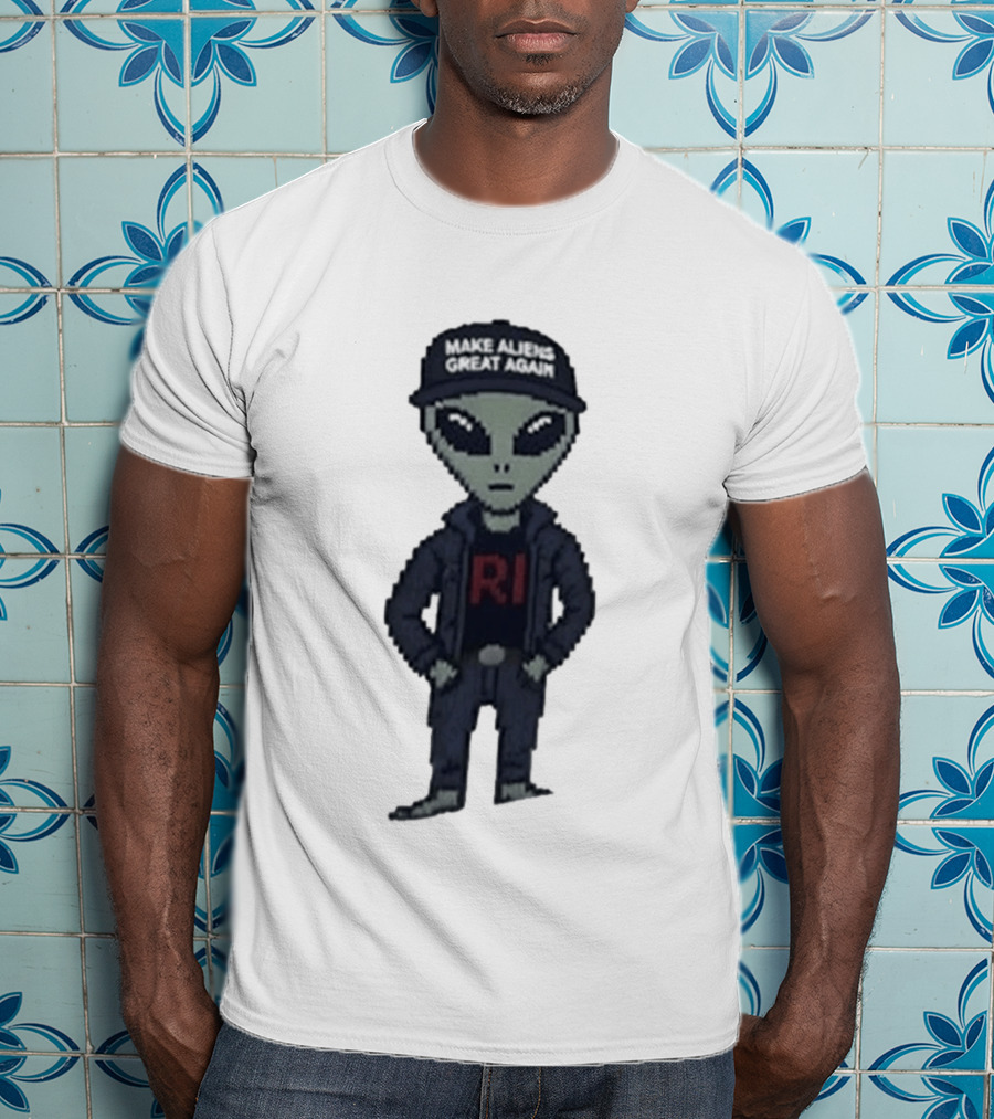 Make Aliens Great Again RI Pixel T-Shirt