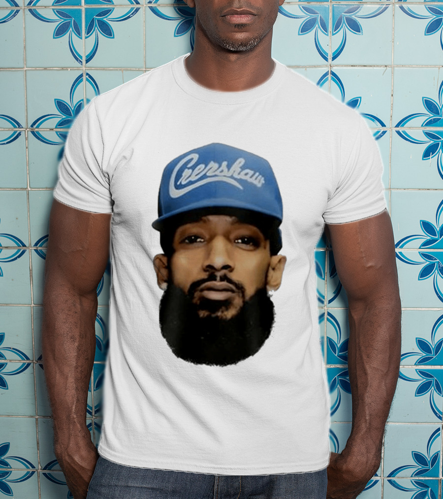 Nipsey Hussle Crenshaw Blue Cap T-Shirt