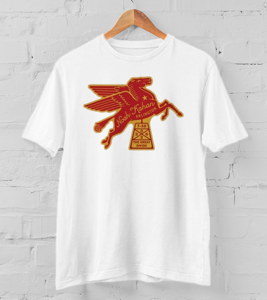 Noah Kahan Arlington July 30 2026 The Great Divide Pegasus T-Shirt