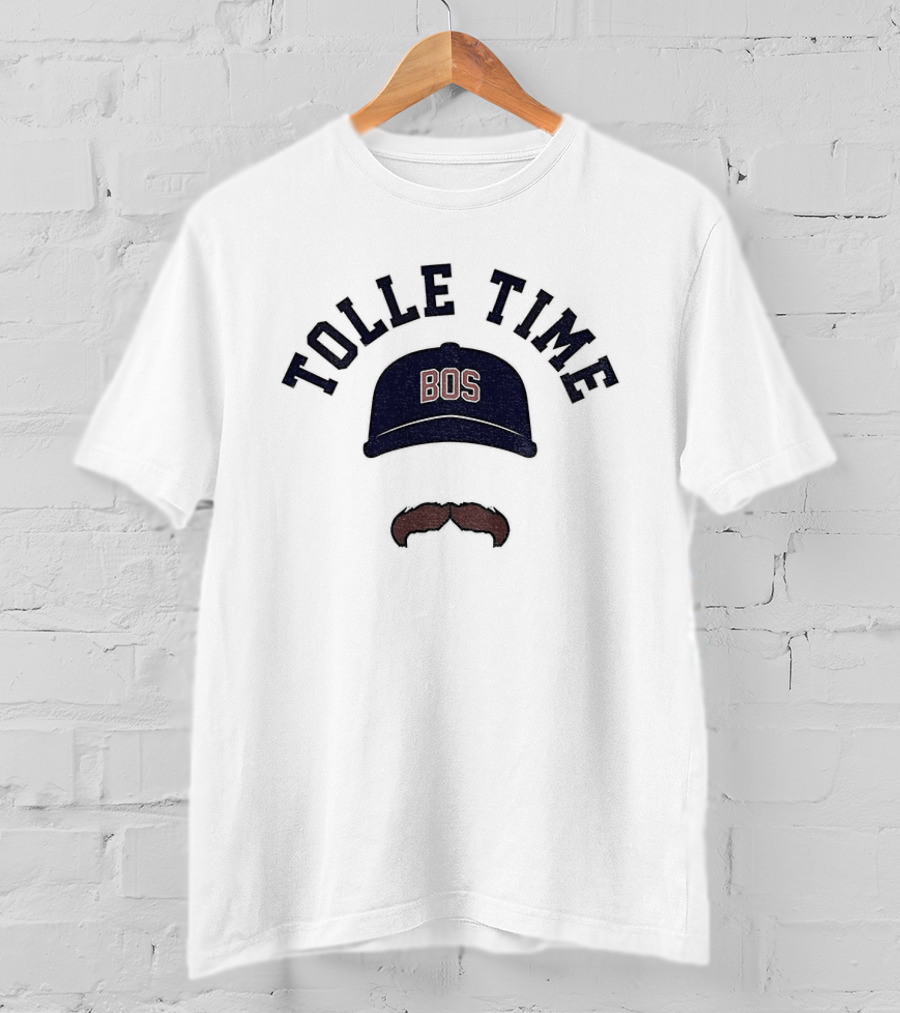Tolle Time BOS Mustache Cap Icon Boston Red Sox Baseball 2026 T-Shirt