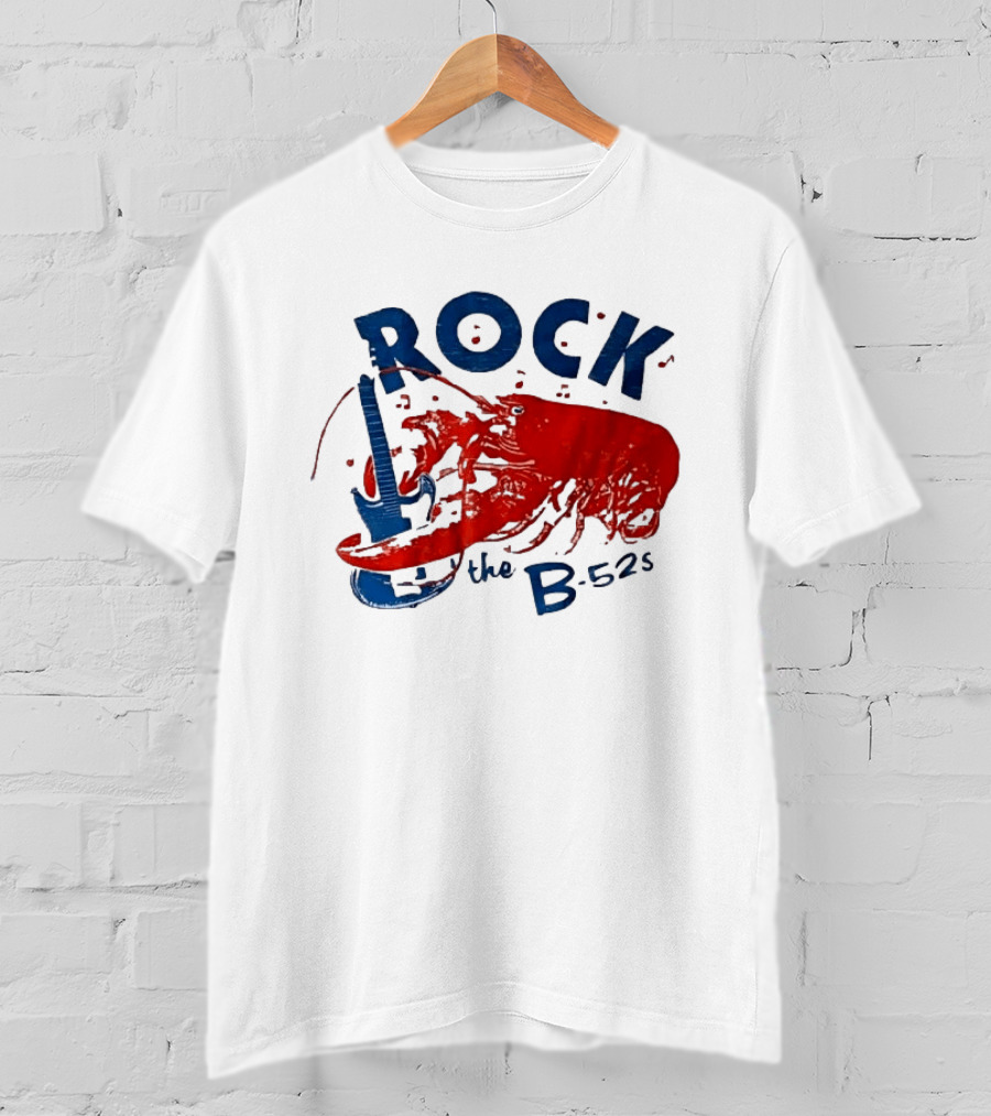 Rock The B 52s Lobster Guitar Music T-Shirt