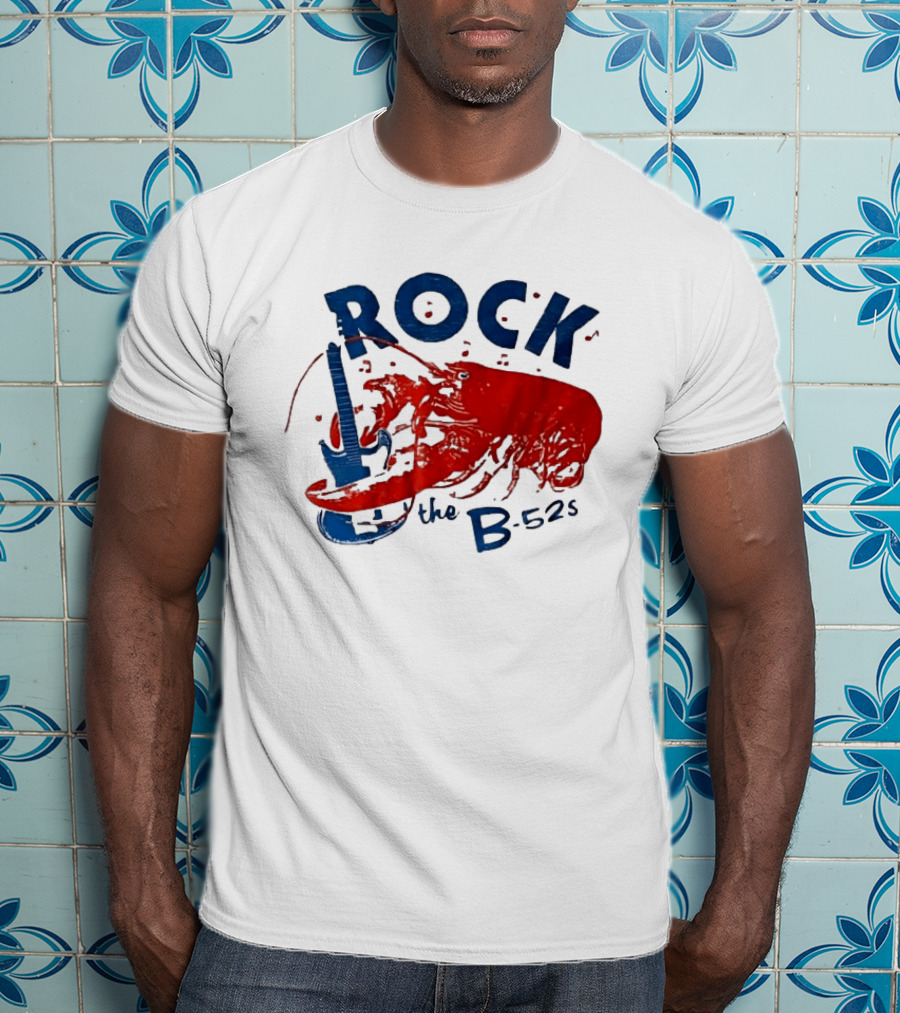 Rock The B 52s Lobster Guitar Music T-Shirt