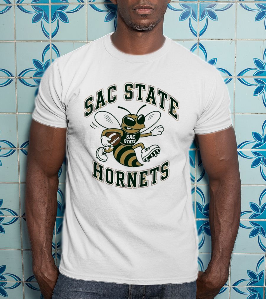 Sac State Hornets Football Cartoon T-Shirt