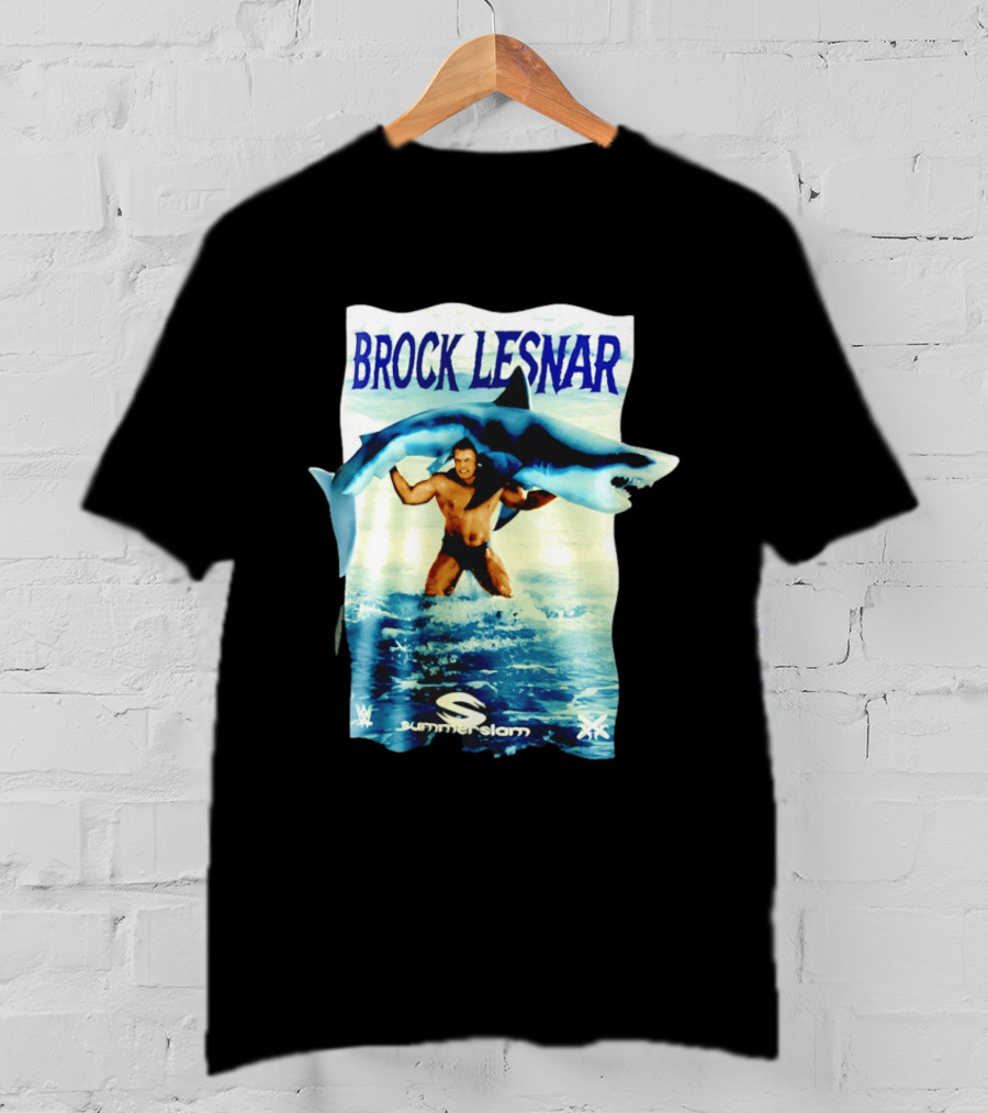 Brock Lesnar SummerSlam 2003 Shark WWE Wrestling Event T-Shirt