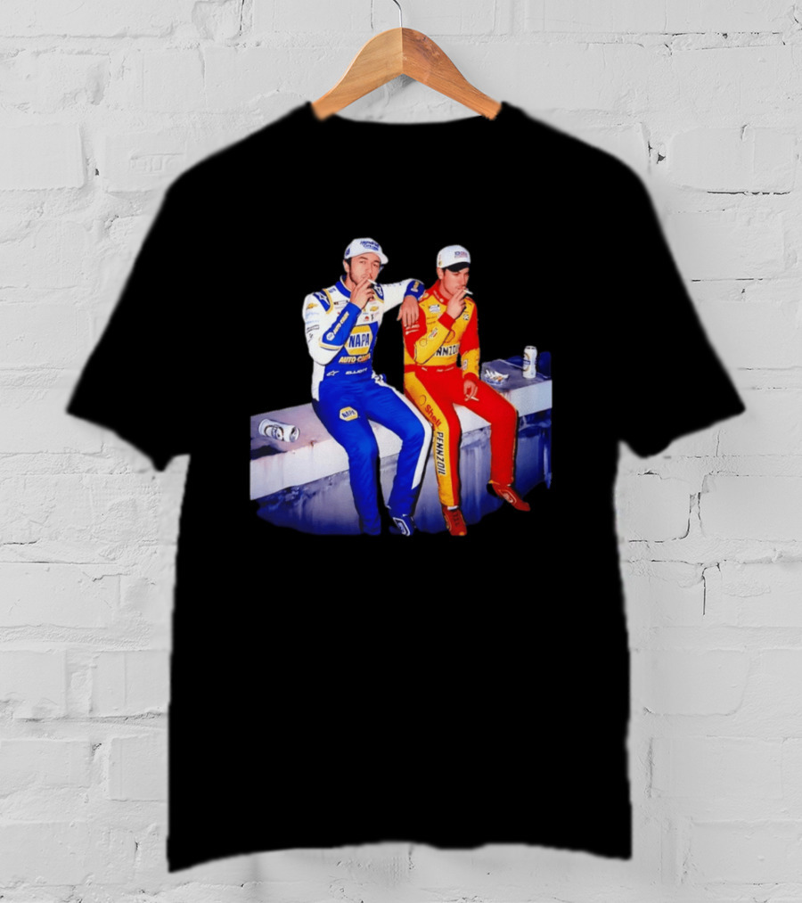 Chase Elliott Joey Logano Smoking NAPA Shell Pennzoil Hendrick Carscom T-Shirt