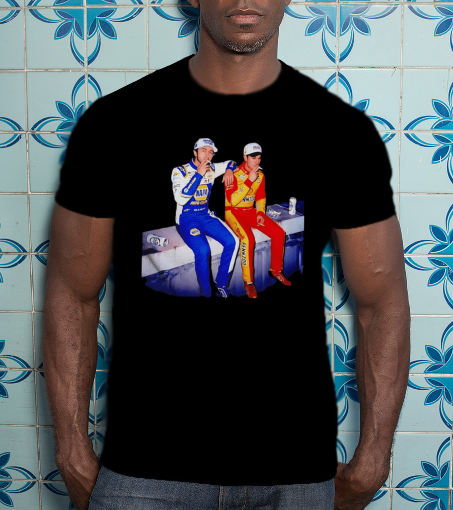 Chase Elliott Joey Logano Smoking NAPA Shell Pennzoil Hendrick Carscom T-Shirt