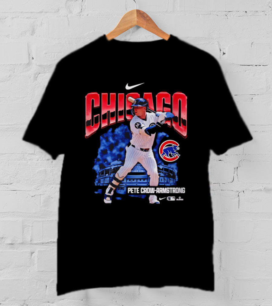 Chicago Cubs Pete Crow Armstrong Nike Wrigley Field Player Action T-Shirt