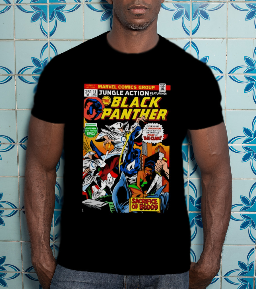 Jungle Action Featuring The Black Panther Marvel Comics Epic Sacrifice Of Blood T-Shirt