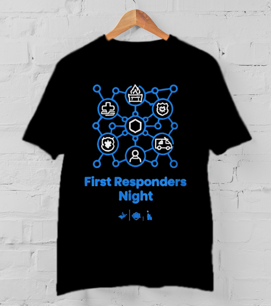 LA Dodgers First Responders Night Honoring Heroes T-Shirt
