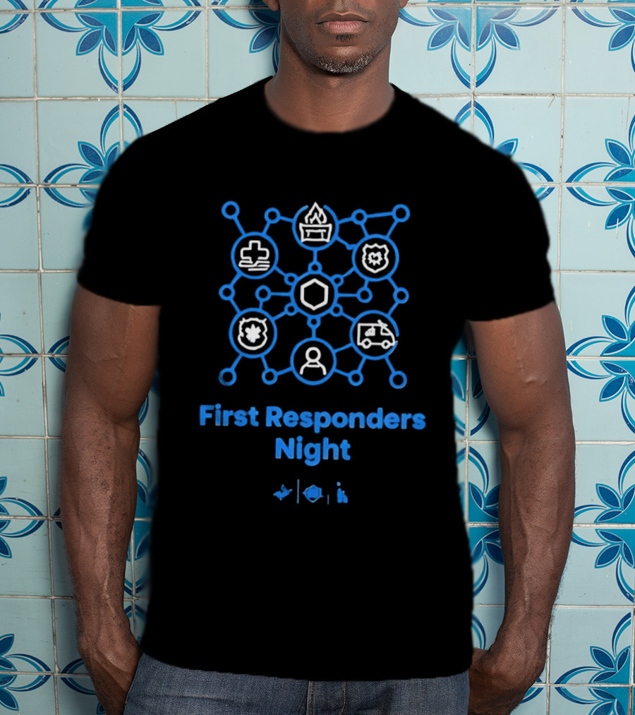 LA Dodgers First Responders Night Honoring Heroes T-Shirt
