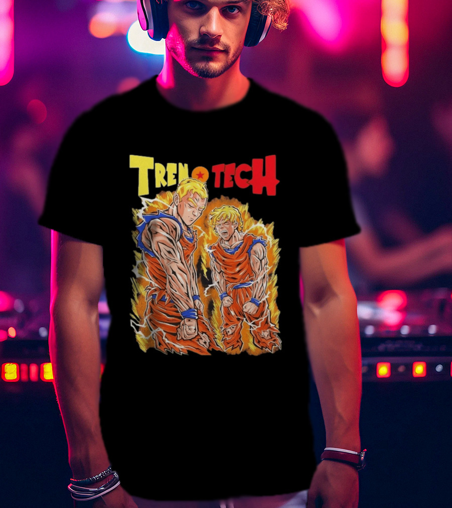 Ghost Racing Dragonball Trentech Fusion Goku Transformation T-Shirt