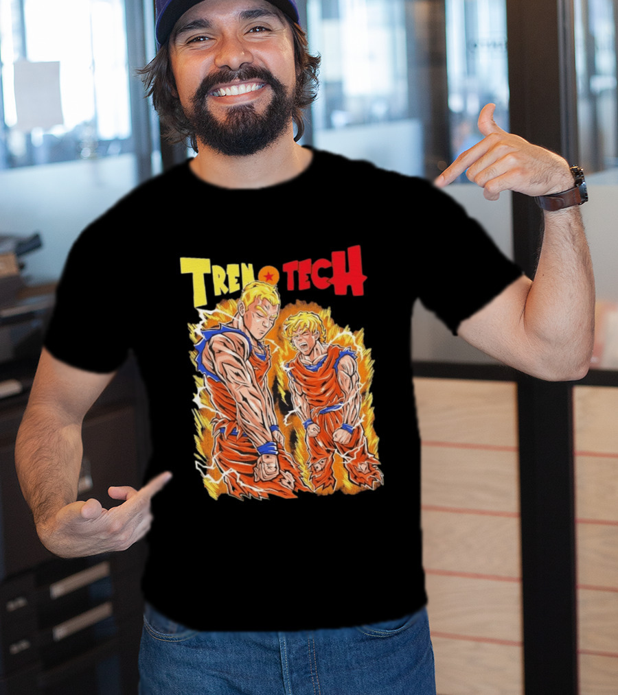 Ghost Racing Dragonball Trentech Fusion Goku Transformation T-Shirt