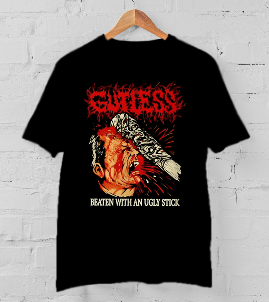 Gutless Beaten With An Ugly Stick Bloody T-Shirt