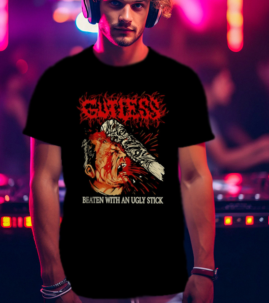 Gutless Beaten With An Ugly Stick Bloody T-Shirt