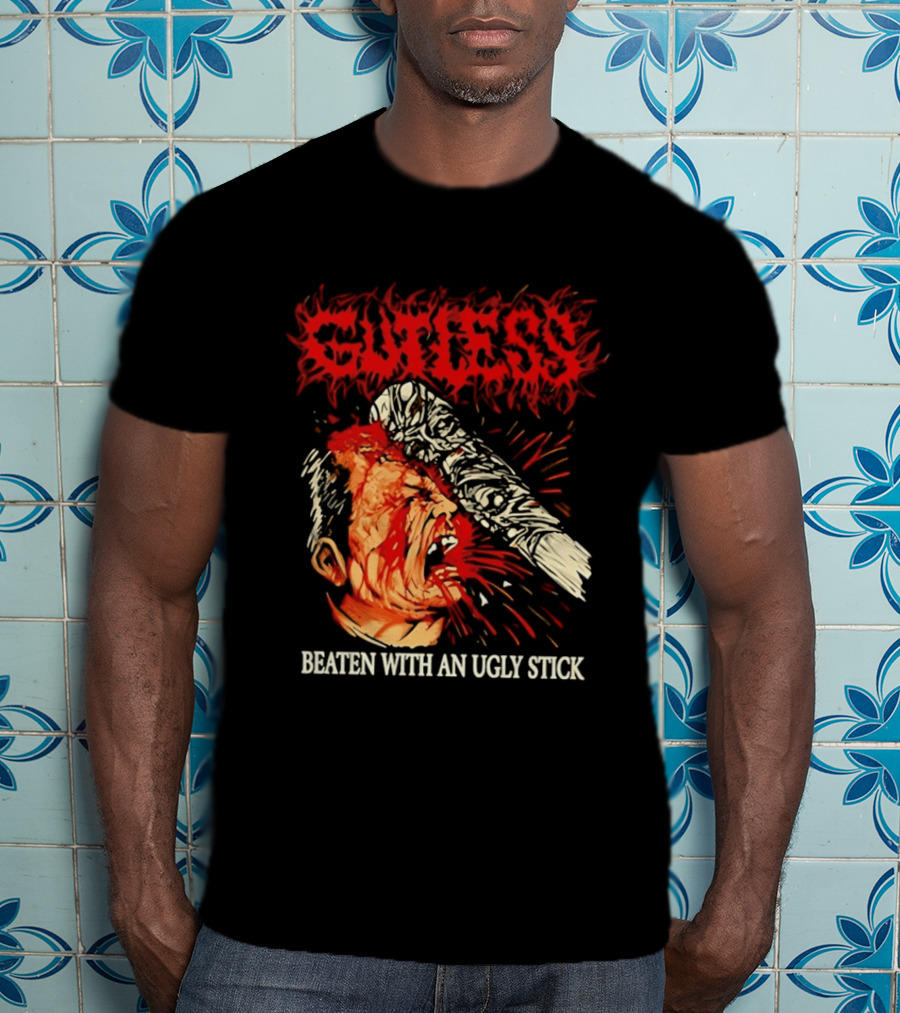 Gutless Beaten With An Ugly Stick Bloody T-Shirt