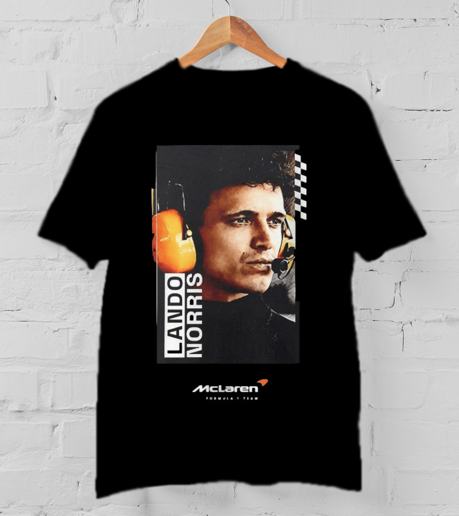 Lando Norris McLaren Formula 1 Team Racing Headset T-Shirt