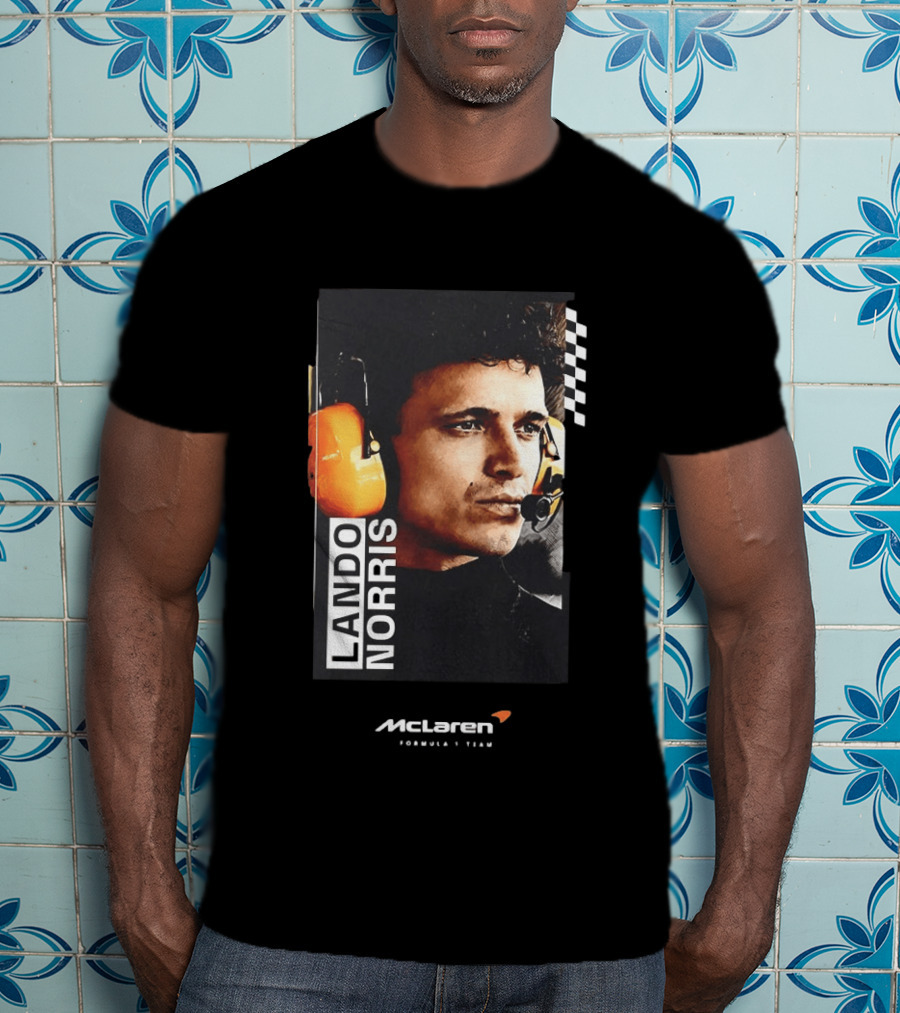 Lando Norris McLaren Formula 1 Team Racing Headset T-Shirt