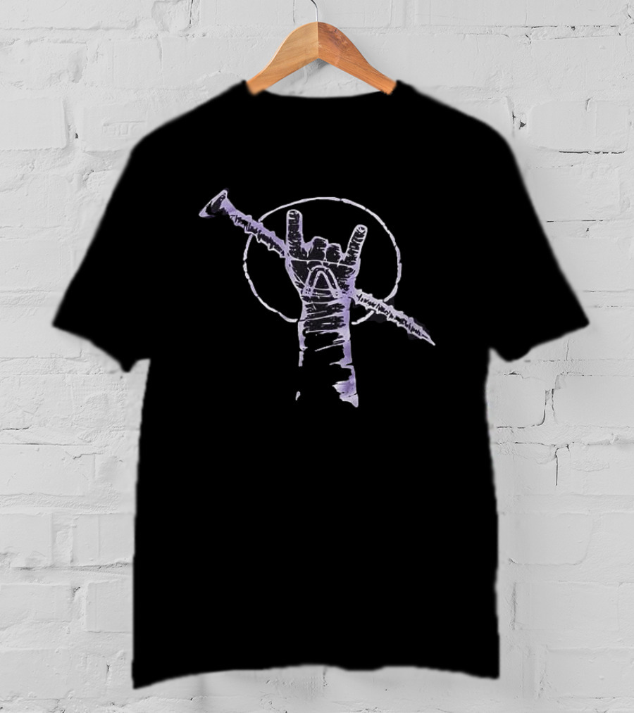 WWE Rock On Real Heels Live Forever Gesture T-Shirt