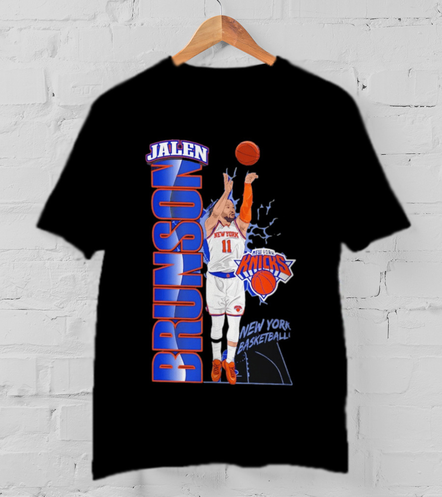New York Knicks Jalen Brunson Basketball Number 11 T-Shirt