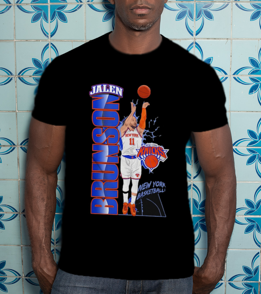 New York Knicks Jalen Brunson Basketball Number 11 T-Shirt