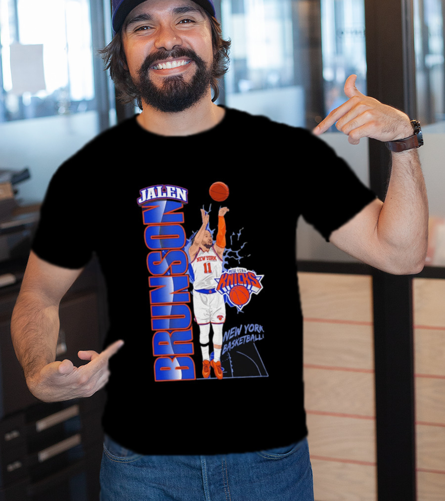 New York Knicks Jalen Brunson Basketball Number 11 T-Shirt