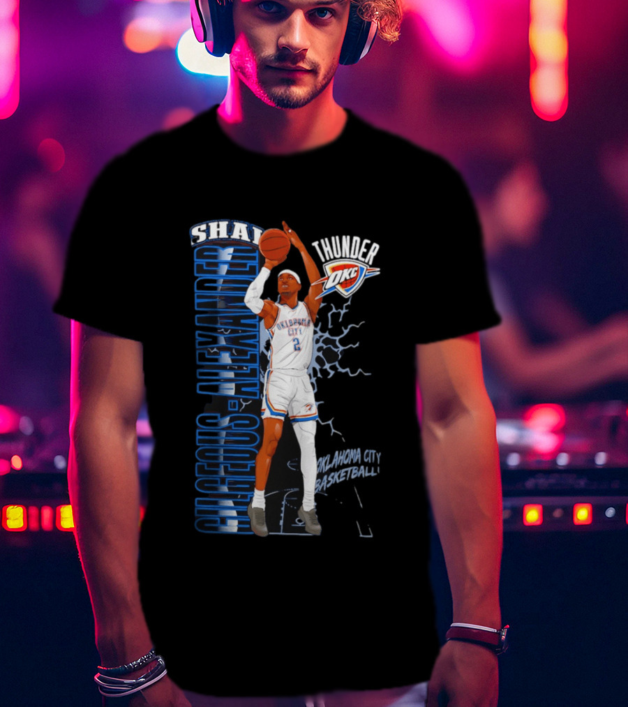 Shai Gilgeous Alexander Oklahoma City Thunder Basketball OKC T-Shirt