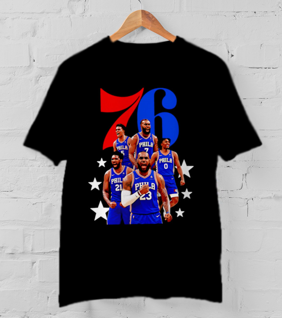 Philadelphia 76ers Players 23 21 7 0 Basketball Team Stars T-Shirt