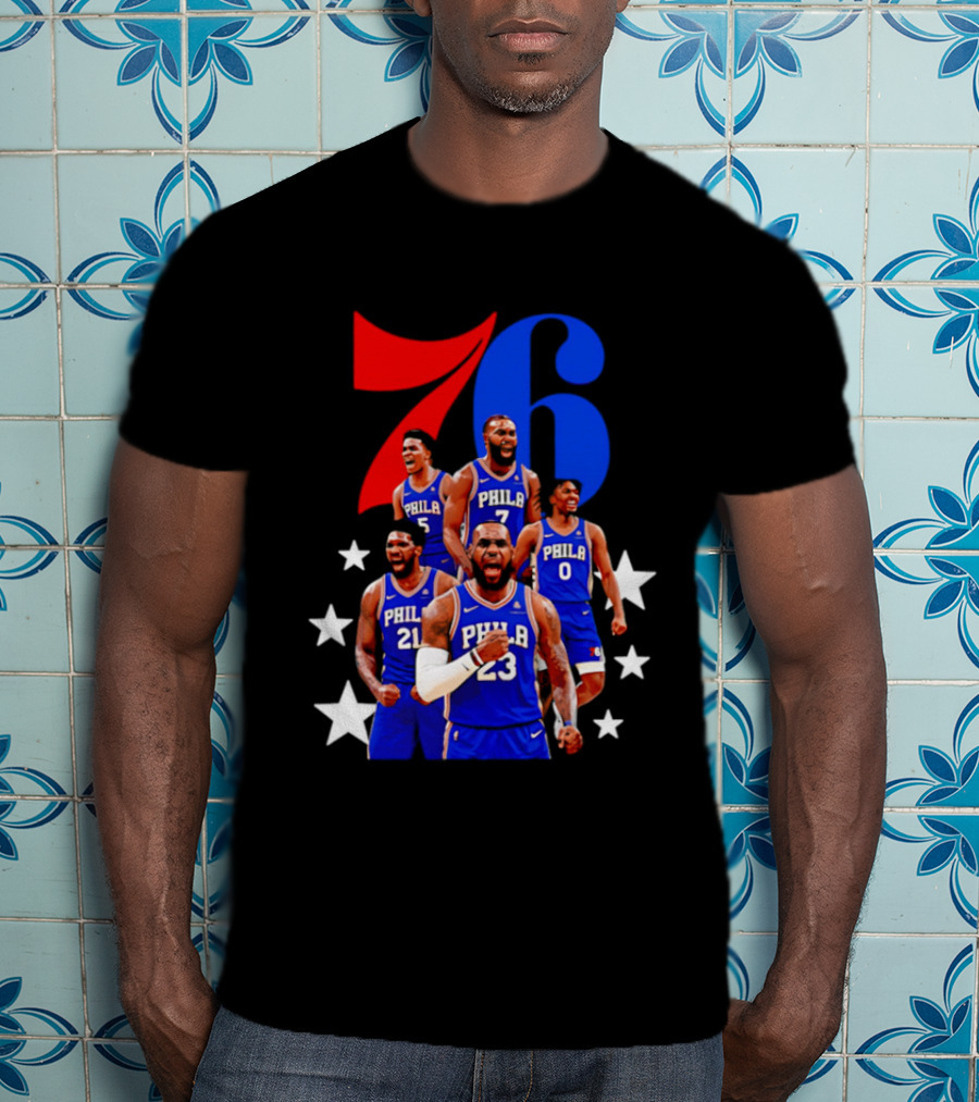 Philadelphia 76ers Players 23 21 7 0 Basketball Team Stars T-Shirt