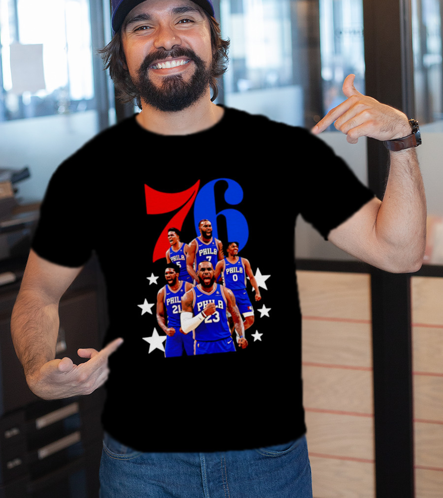 Philadelphia 76ers Players 23 21 7 0 Basketball Team Stars T-Shirt
