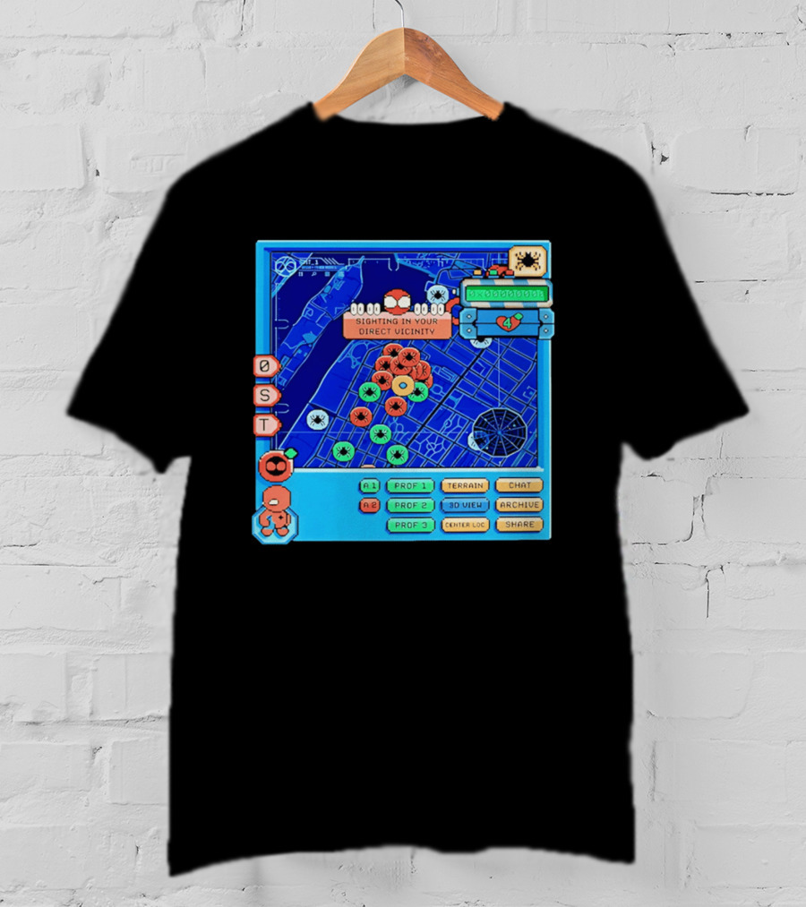 Sighting In Your Direct Vicinity Spider Man Pixel 00.00.00 T-Shirt
