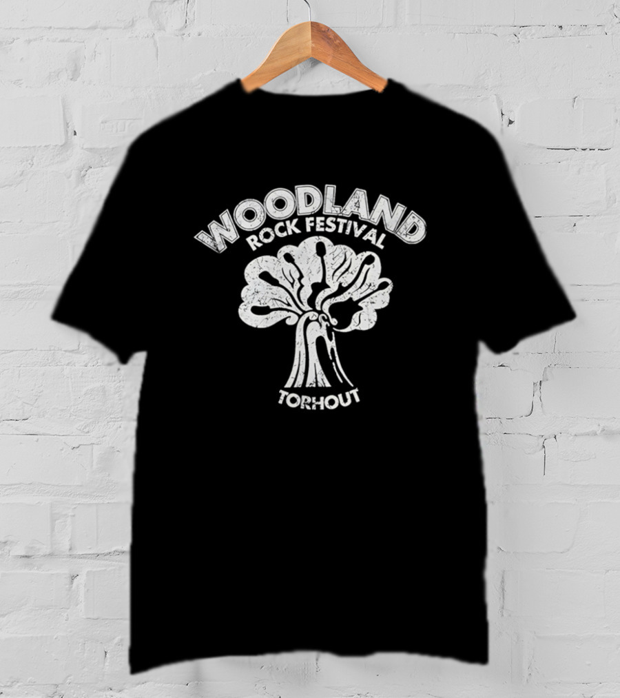 Woodland Rock Festival Torhout Tree Of Guitars Vintage Music Event T-Shirt