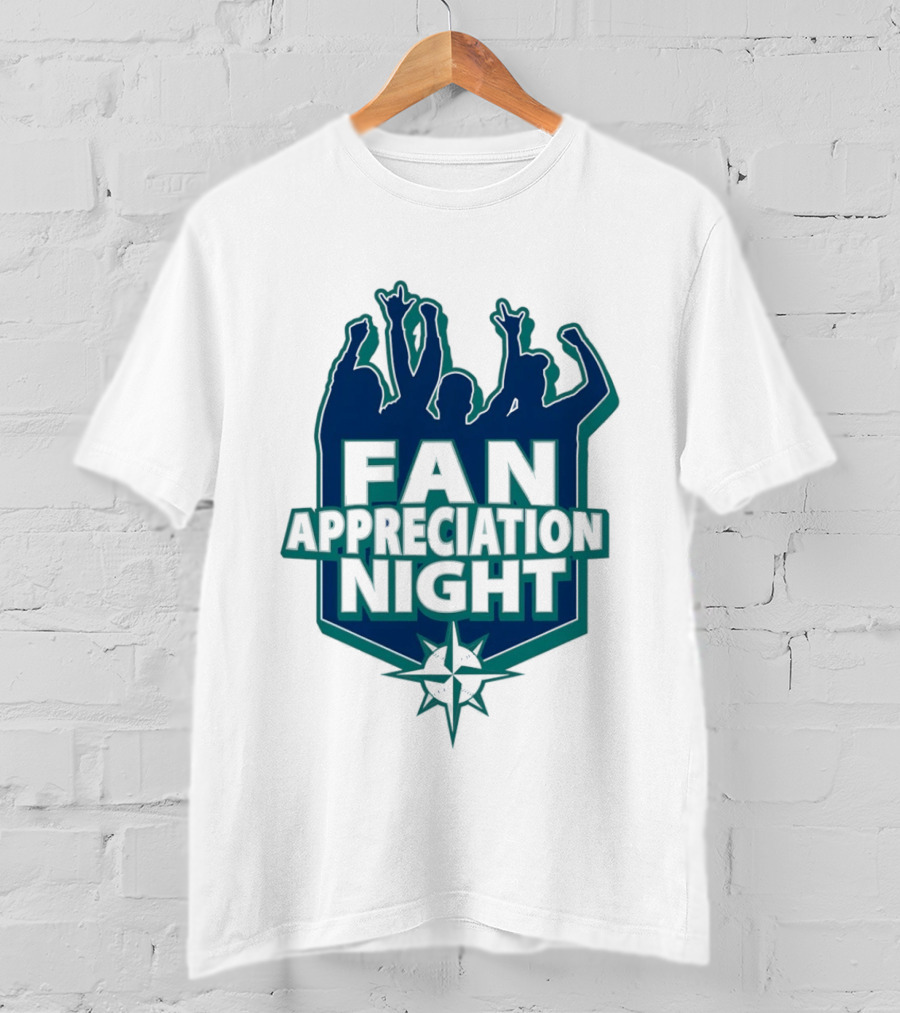 Seattle Mariners Fan Appreciation Night 2026 Baseball Event T-Shirt