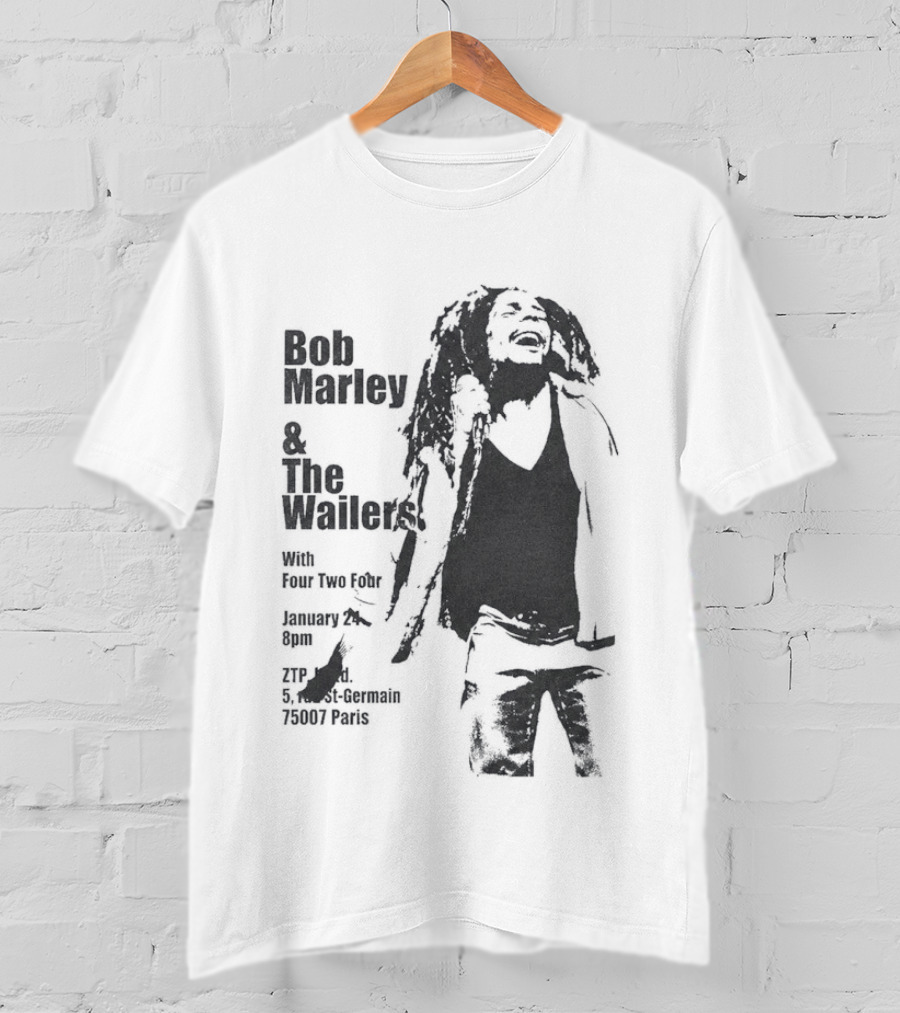 Bob Marley And The Wailers Hurricane Wisdom Kingston Jamaica Performance T-Shirt
