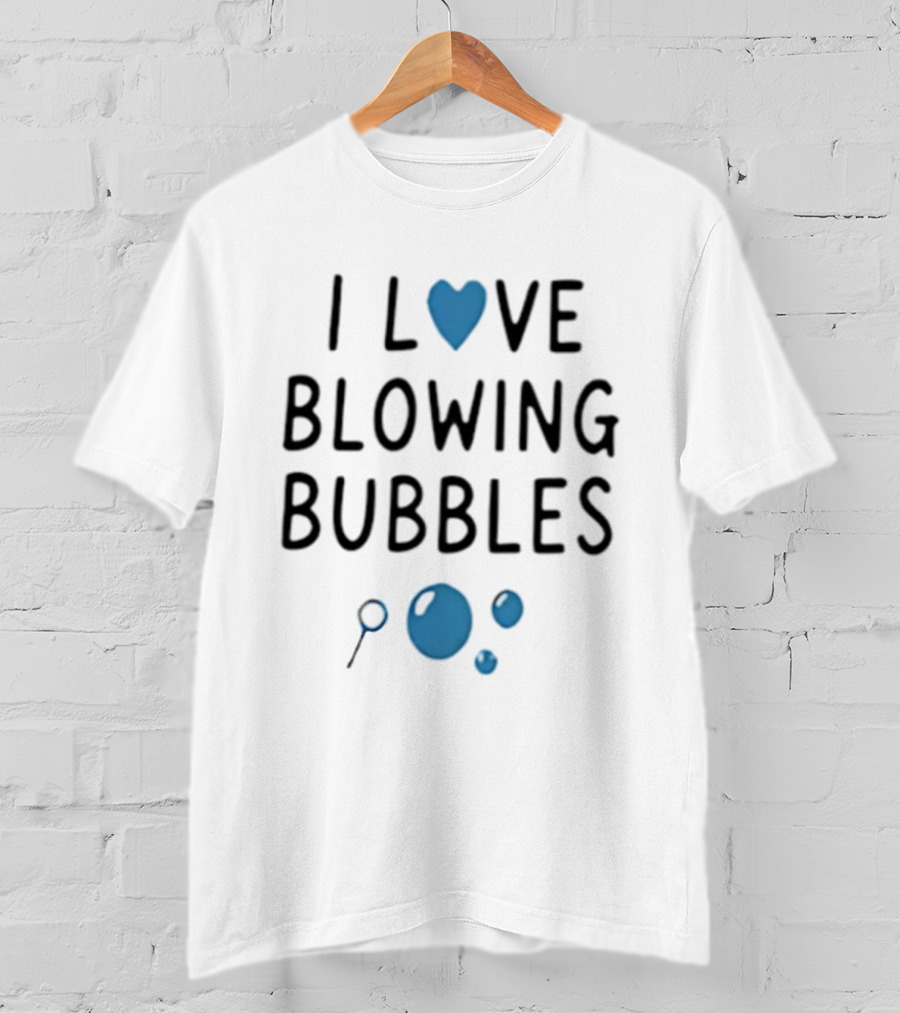 I Love Blowing Bubbles Heart Bubble Lover Magnifying Glass T-Shirt