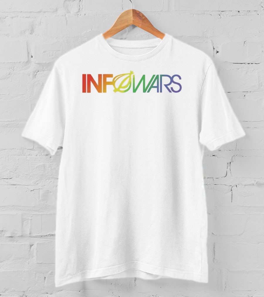 Infowars Alex Jones News Media Rainbow T-Shirt
