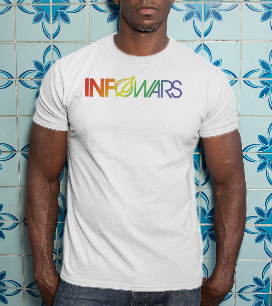 Infowars Alex Jones News Media Rainbow T-Shirt