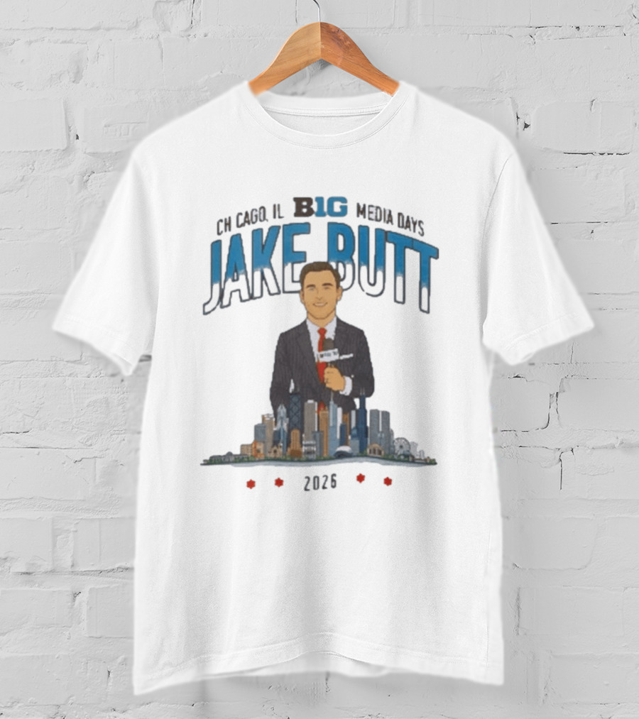 Chicago IL Big 10 Media Days 2026 Jake Butt T-Shirt