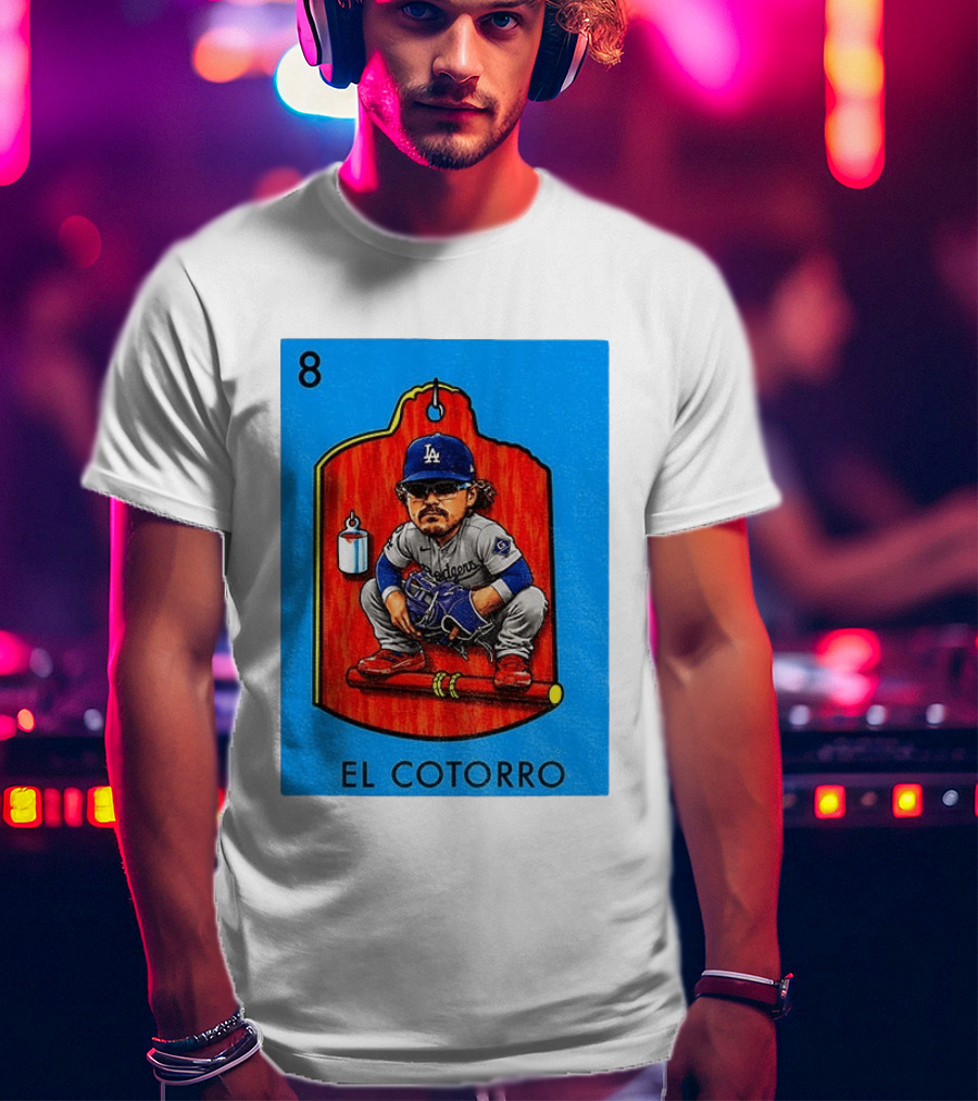 Joe Kelly Dodgers El Cotorro Loteria Card 8 T-Shirt