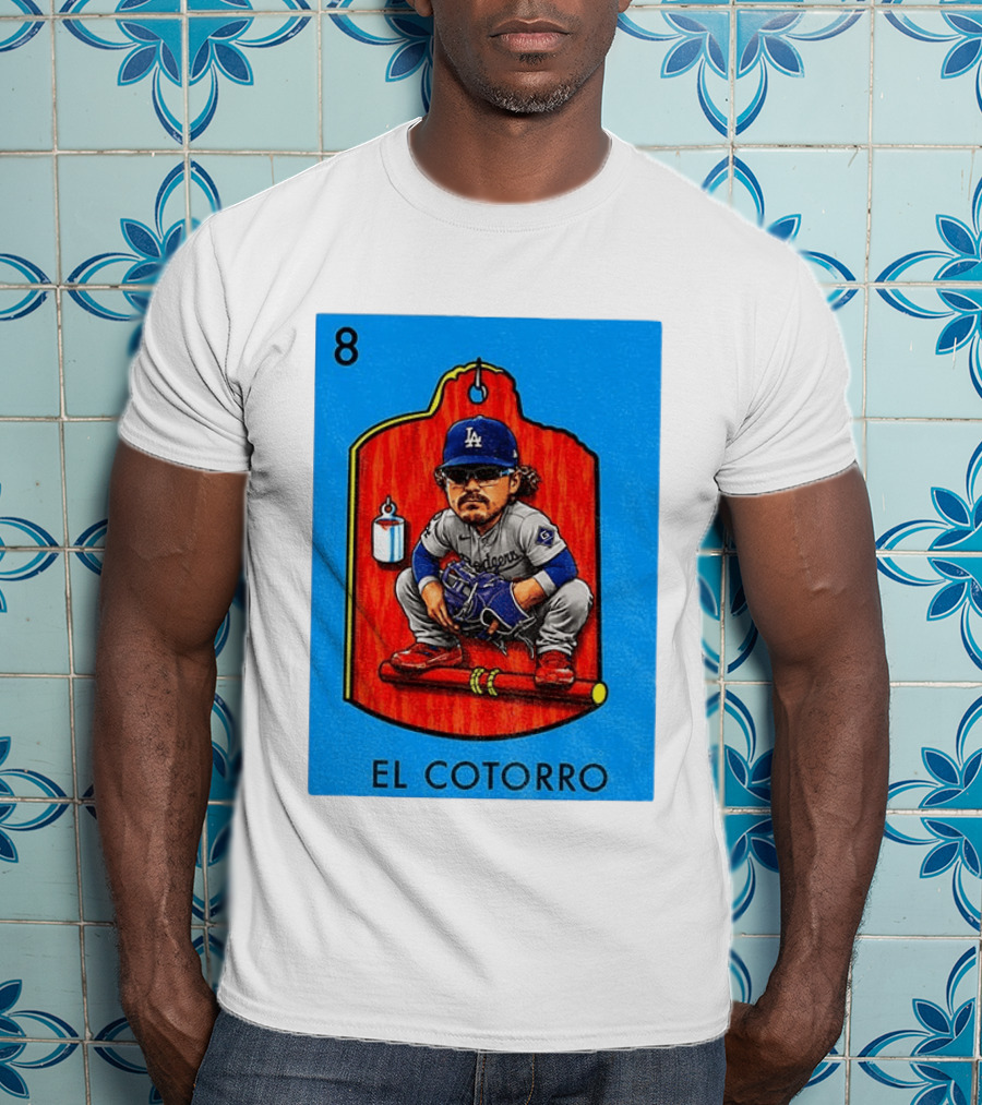 Joe Kelly Dodgers El Cotorro Loteria Card 8 T-Shirt