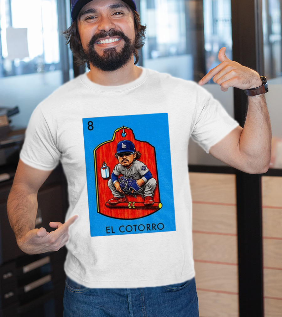 Joe Kelly Dodgers El Cotorro Loteria Card 8 T-Shirt