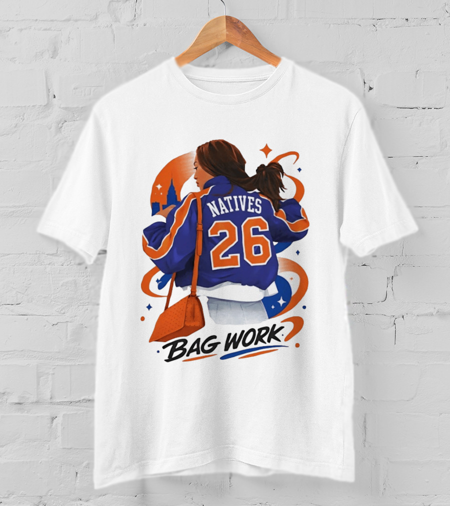 Jordyn Natives 26 Bag Work New York Knicks T-Shirt